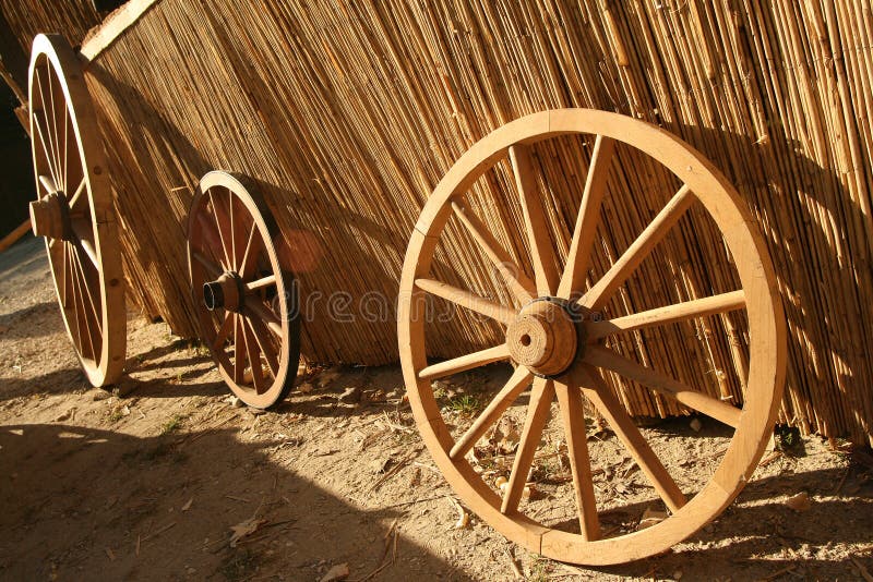 Wagon wheel royalty free stock photo
