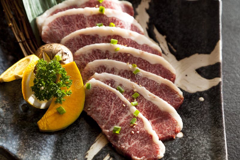 Wagyu Beef Skewer Marinated in Black Pepper in Tsukiji Fish Market