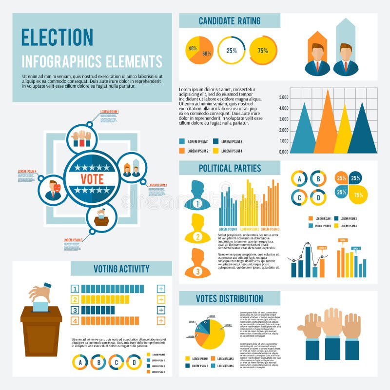 Wahl-Ikone Infographic lizenzfreie abbildung Wahl-Ikone Infographic lizenzfreie abbildung
