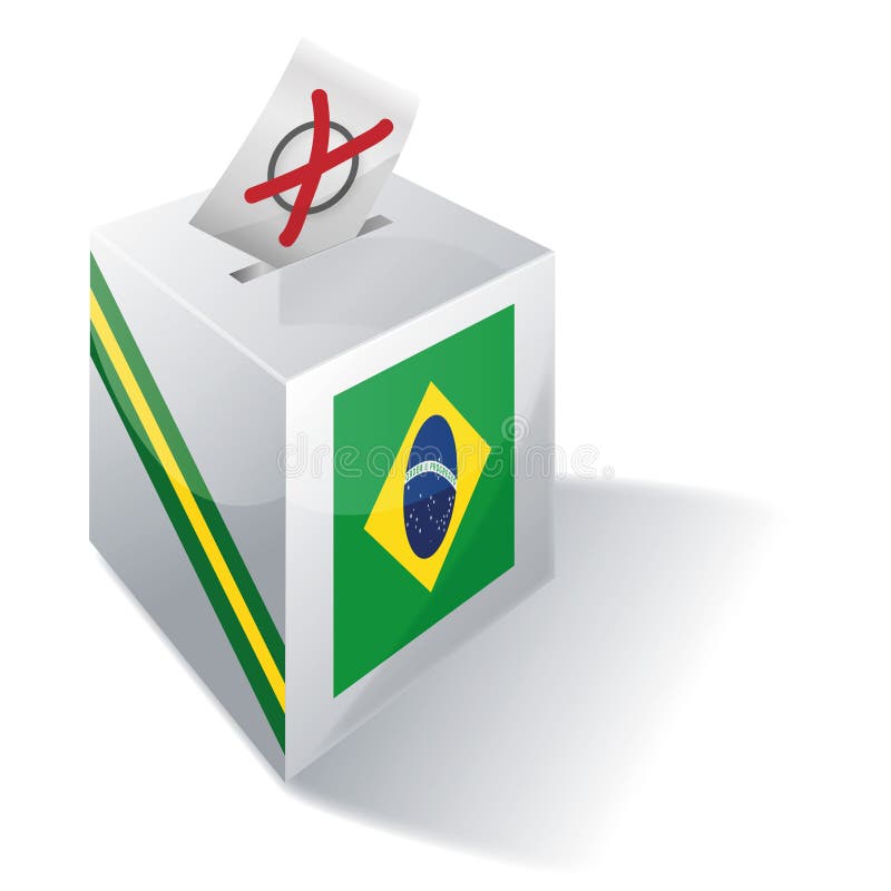 Wahlurne Brasilien lizenzfreie abbildung Wahlurne Brasilien lizenzfreie abbildung