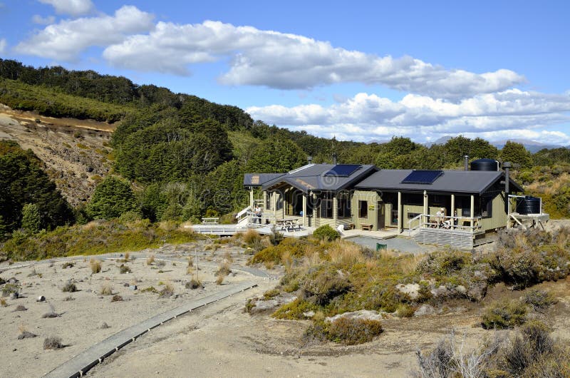 Waihohonu Hut on Tongagiro trail, NZ