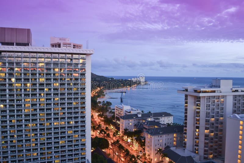 Waikiki beach in Honolulu, Hawaii