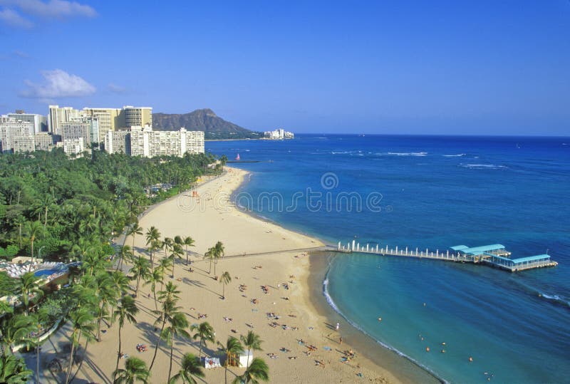 Waikiki Beach Stock Photo Image Of Ecological America 23171884