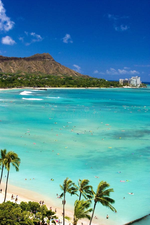 waikiki d'Hawaï Oahu de plage photos stock waikiki d'Hawaï Oahu de plage photos stock