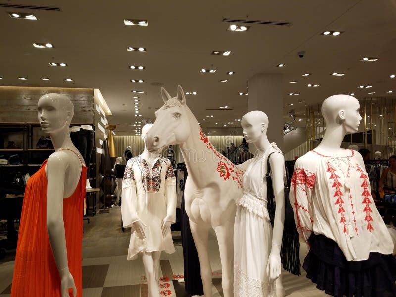 Manikin and Items on Display Inside Saks Fifth Avenue Editorial Photo -  Image of clothing, upscale: 115268866
