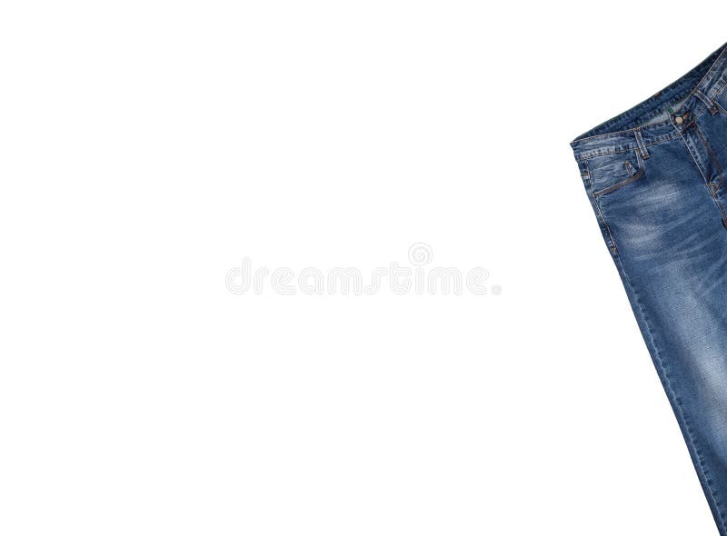 Light Blue Jeans Isolated on White Background. Faded White Spots and Ripped  Holes on the Waist and Legs Area Stock Photo - Image of indigo, object:  207207380