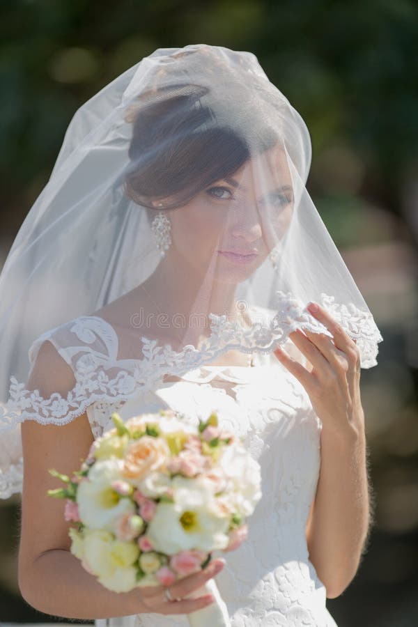Waist up portrait of bride stock photography Waist up portrait of bride stock photography