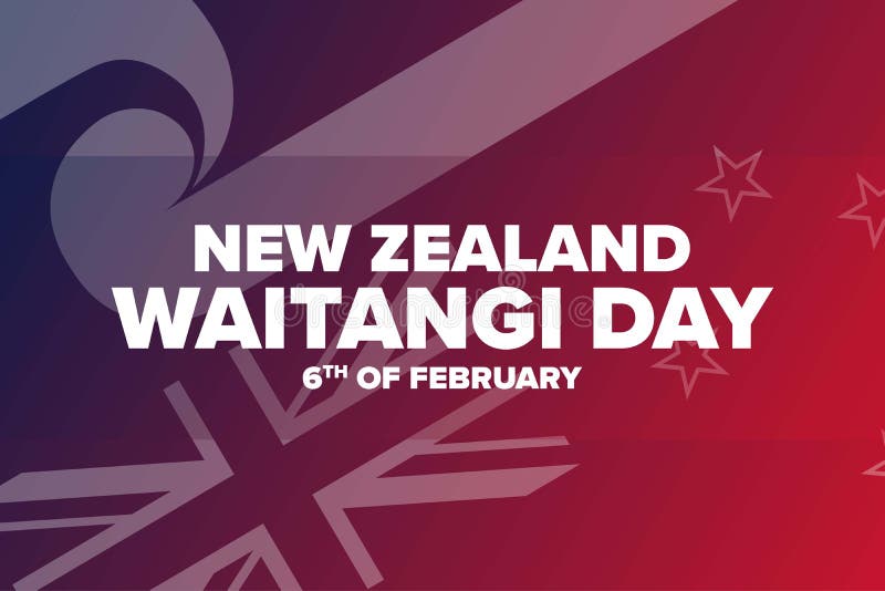 Waitangi Day. New Zealand. 6th of February. Holiday Concept Stock