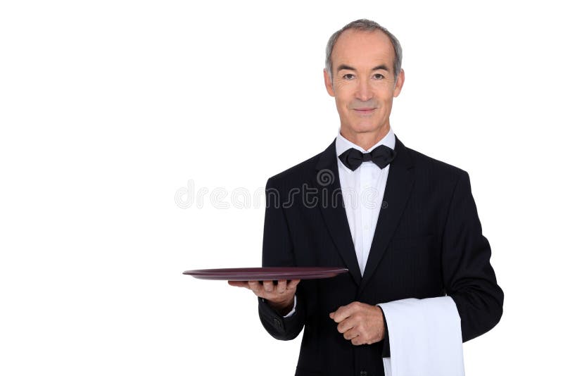 Waiter in tuxedo