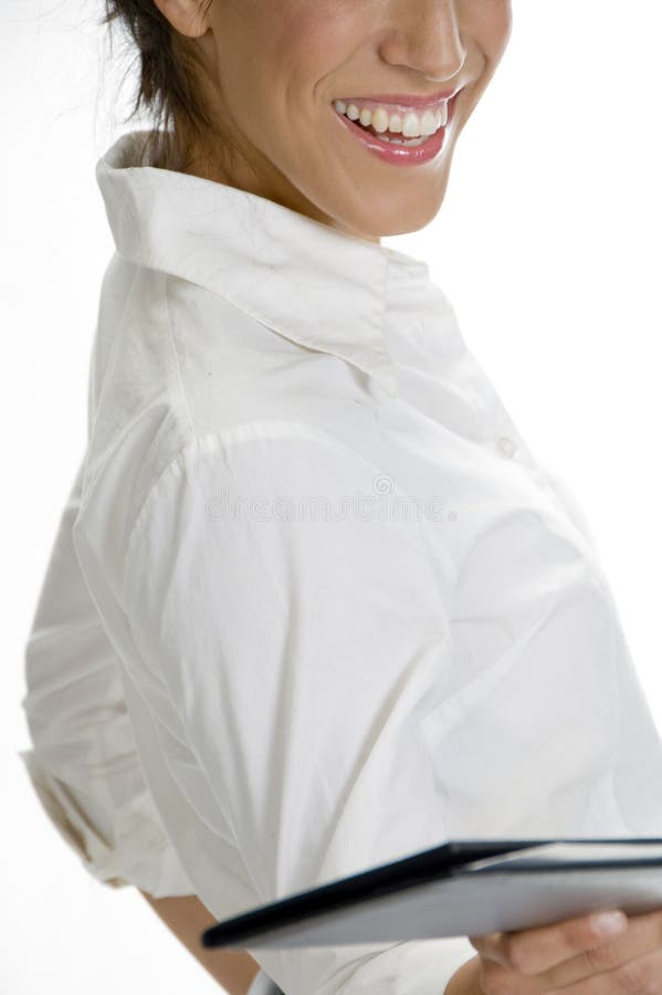 Waitress Showing Order Book Picture. Image 6578598