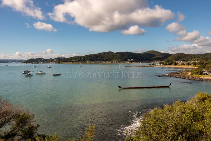 Waka Maori canoe, Waitangi Treaty Grounds, New Zealand royalty free stock image Waka Maori canoe, Waitangi Treaty Grounds, New Zealand royalty free stock image