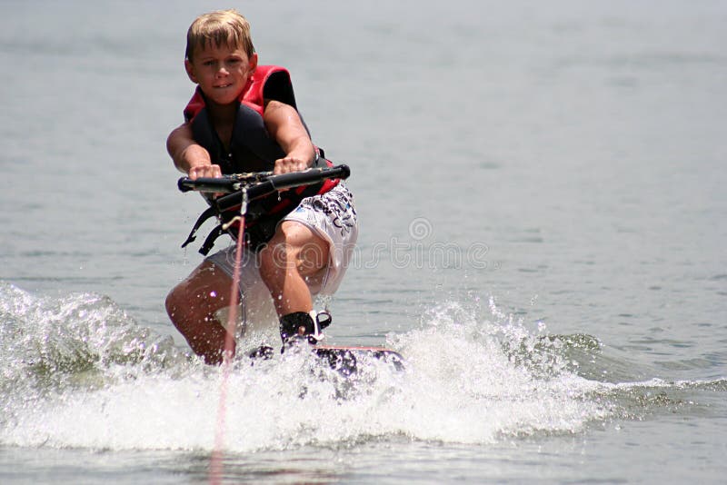 Wakeboarding Boy stock photography Wakeboarding Boy stock photography