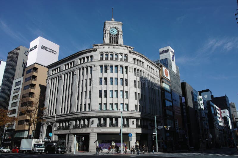 Seiko Building in Ginza,Tokyo, Japan. Editorial Image - Image of tokyo,  activity: 37664315