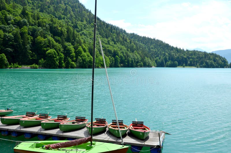 Walchensee the BAVARIA CARIBIC DREAM Stock Photo - Image of forest ...