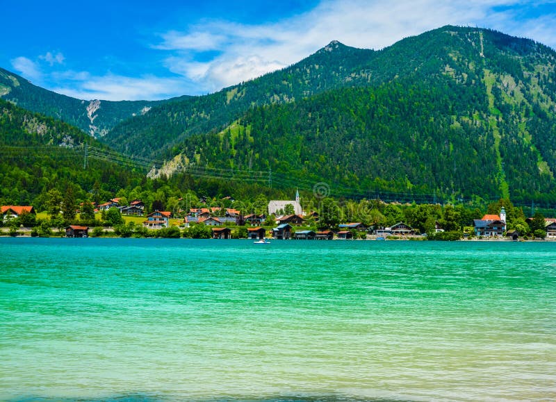 Walchensee the BAVARIA CARIBIC DREAM Stock Image - Image of hike, water ...