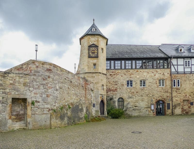 Waldeck castle in Germany stock image. Image of landmark 234845887