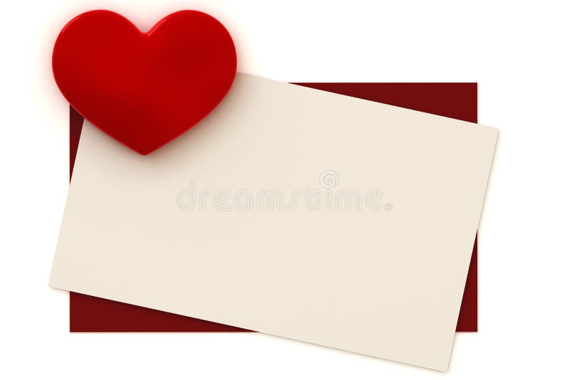 Walentynka karty obraz royalty free