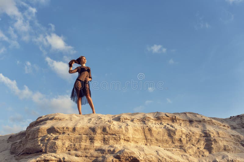 Walk with a on the Hot Sand Stock Photo Image of beautiful