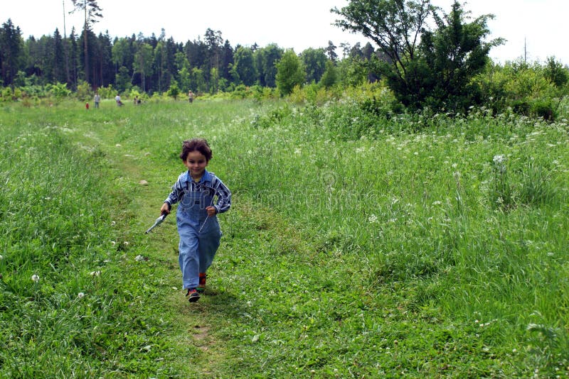 Walk on a meadow.