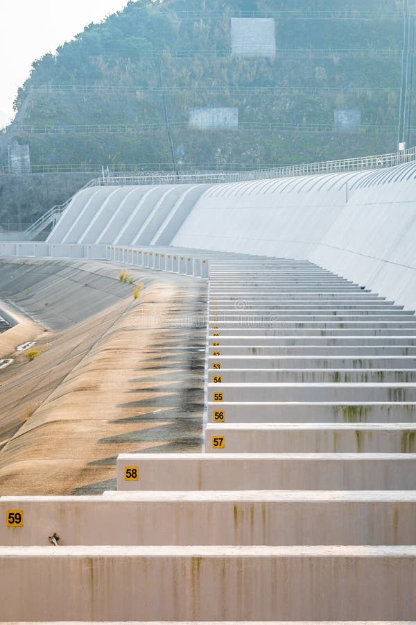 Walk Path on a Dam of Reservoir Stock Photo Image of lake, structure