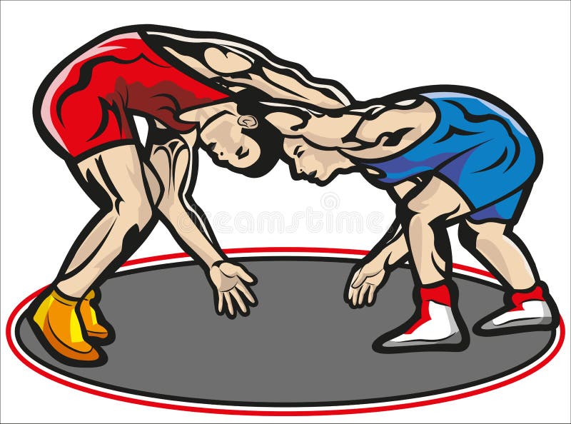 This file represents two muscular young fighters in an encounter with a tracksuit red and another one blue. Everything is grouped and divided into layer. The carpet is in a different layer and can be deleted. No transparency used. No gradient used. This file represents two muscular young fighters in an encounter with a tracksuit red and another one blue. Everything is grouped and divided into layer. The carpet is in a different layer and can be deleted. No transparency used. No gradient used.