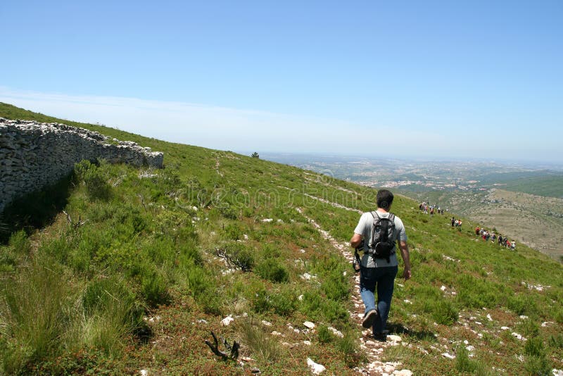 Walker down the mountain