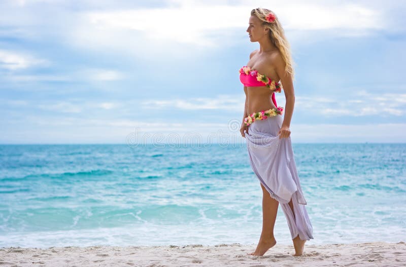 Walking along the beach