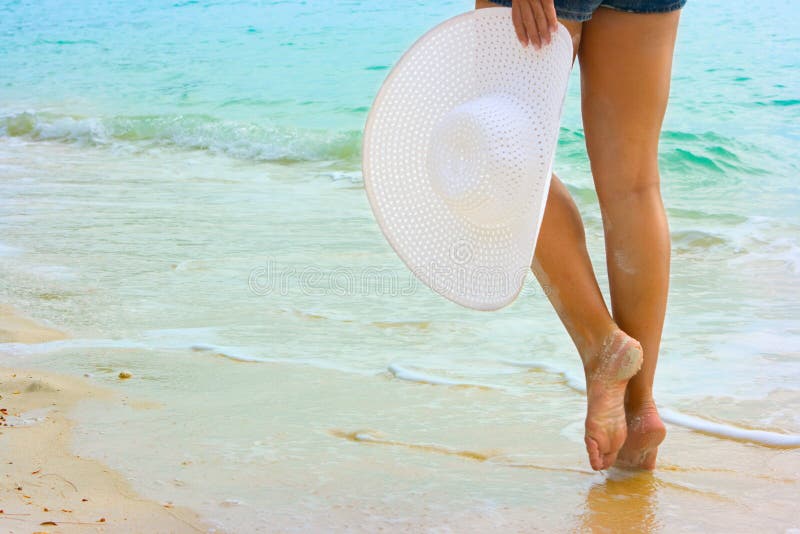 Walking on the beach