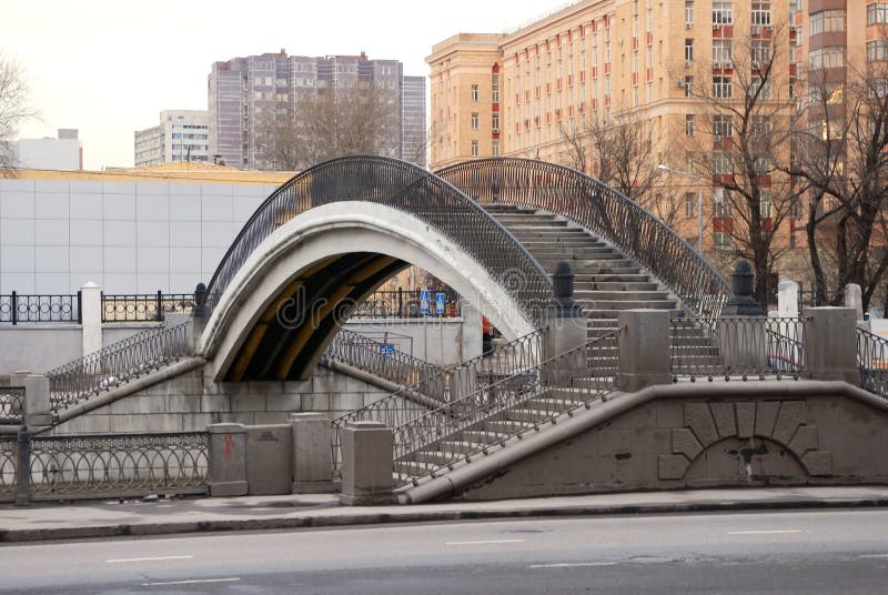 Walking bridge royalty free stock photography