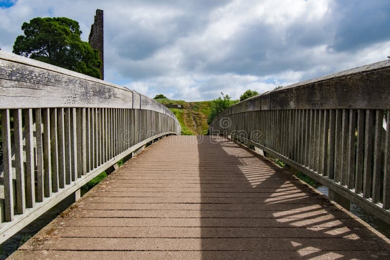 Walking Bridge at Trim Castle Stock Image Image of sunny, ireland