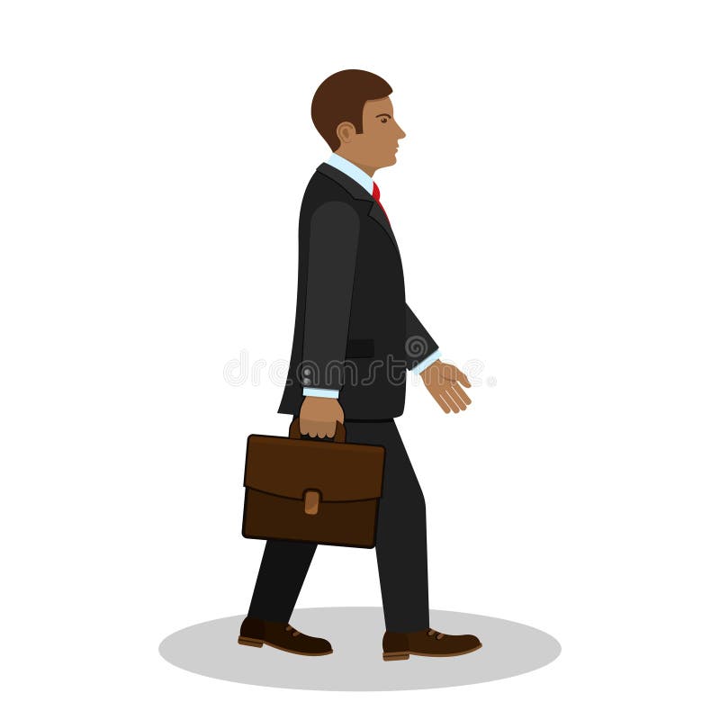businessman walking clipart image