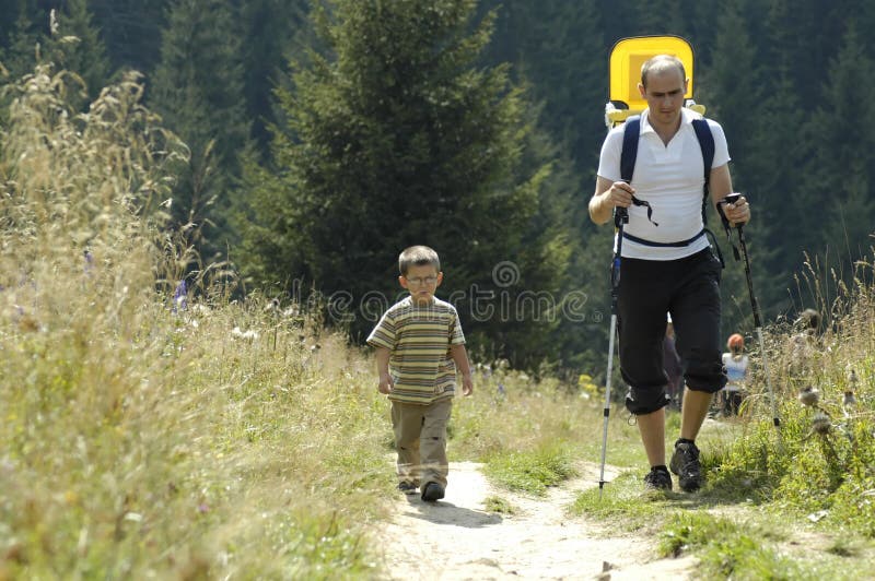 Walking couple