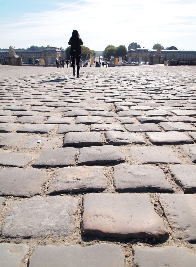 Walking In front of Chateau de Versailles France