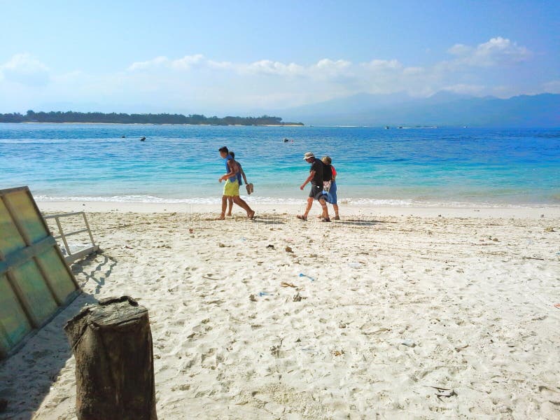 Gili Trawangan, West Nusa Tenggara, Indonesia is an island that is quite famous as a beautiful beach tourist spot. Gili Trawangan, West Nusa Tenggara, Indonesia is an island that is quite famous as a beautiful beach tourist spot