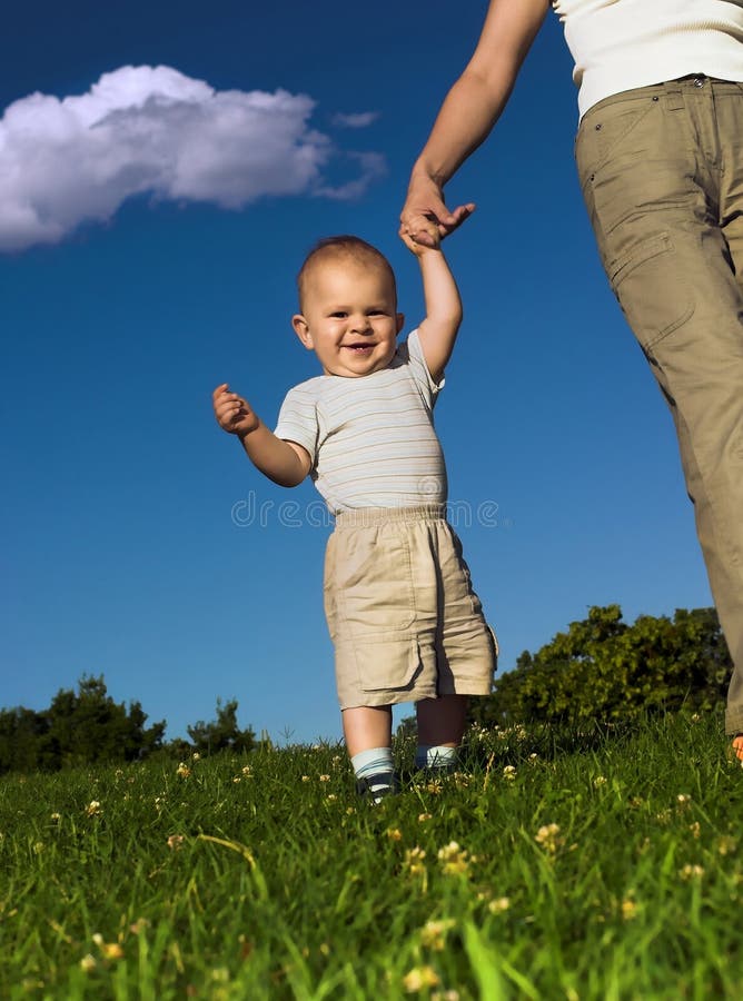 baby walking practice