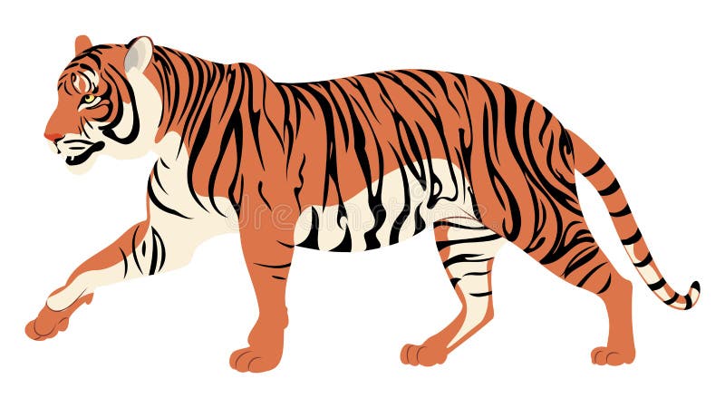 Digitally rendered big wild cat, red tiger, 3D Illustration Stock Photo -  Alamy