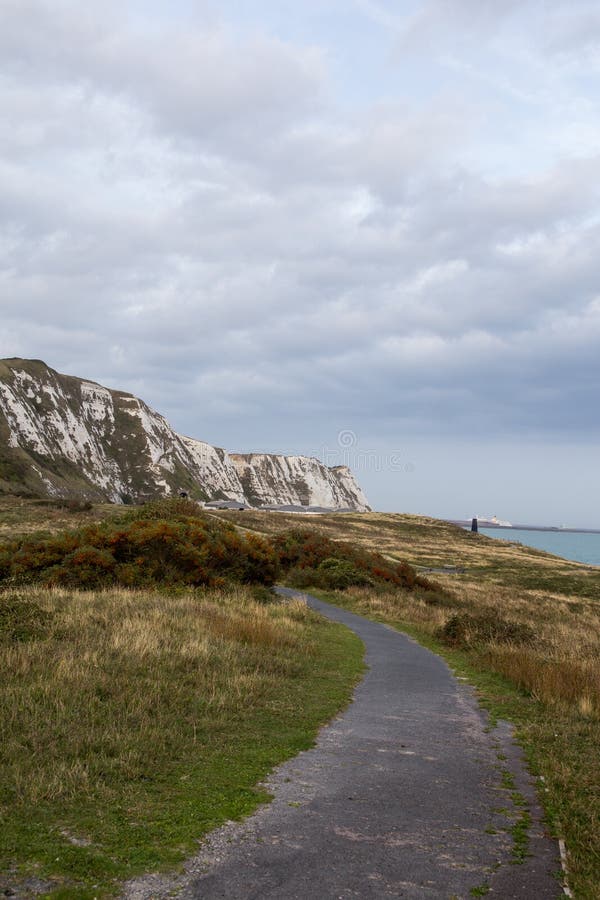 Walking Trail Near White Cliffs of Dover Stock Image Image of dover