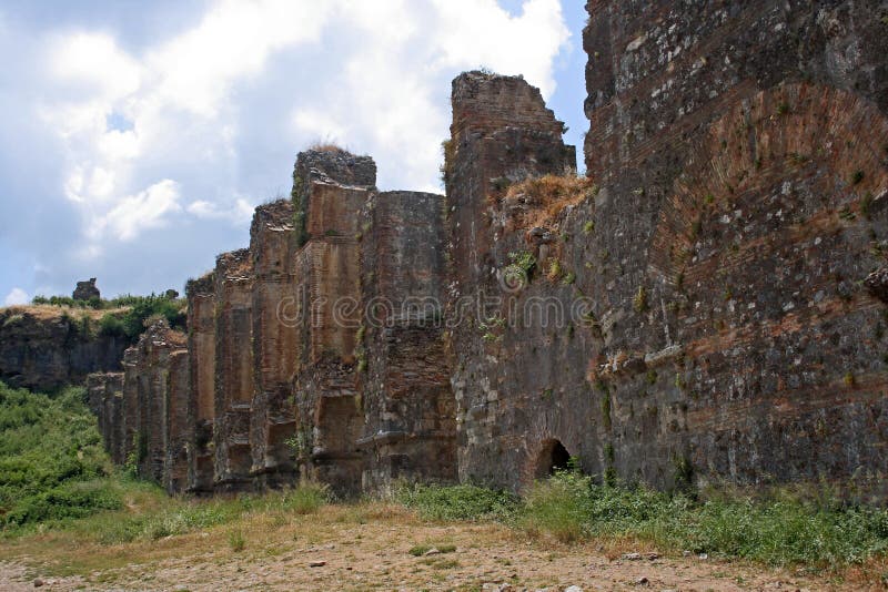 Wall of the ancient Roman city.