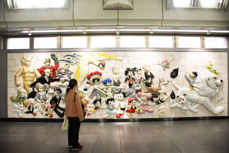 Wall Art Anime and Hero Japanese Style in Ariake Train JR Railway Station at Koto in Tokyo, Japan Editorial Photography - Image of carving, hipster: 157784152 Wall Art Anime and Hero Japanese Style in Ariake Train JR Railway Station at Koto in Tokyo, Japan Editorial Photography - Image of carving, hipster: 157784152