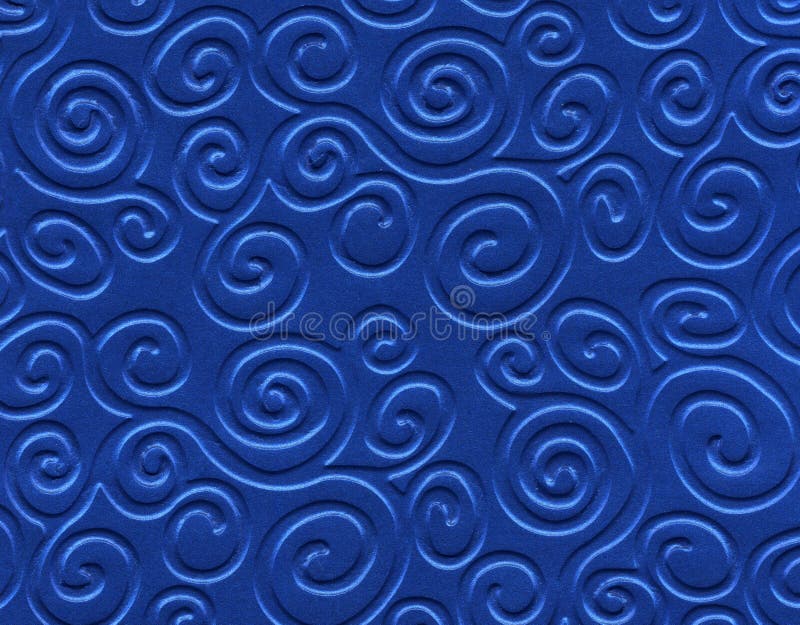 Beautiful relief backdrop of curl empty blue color wall for interior or exterior of building with no people. Beautiful relief backdrop of curl empty blue color wall for interior or exterior of building with no people