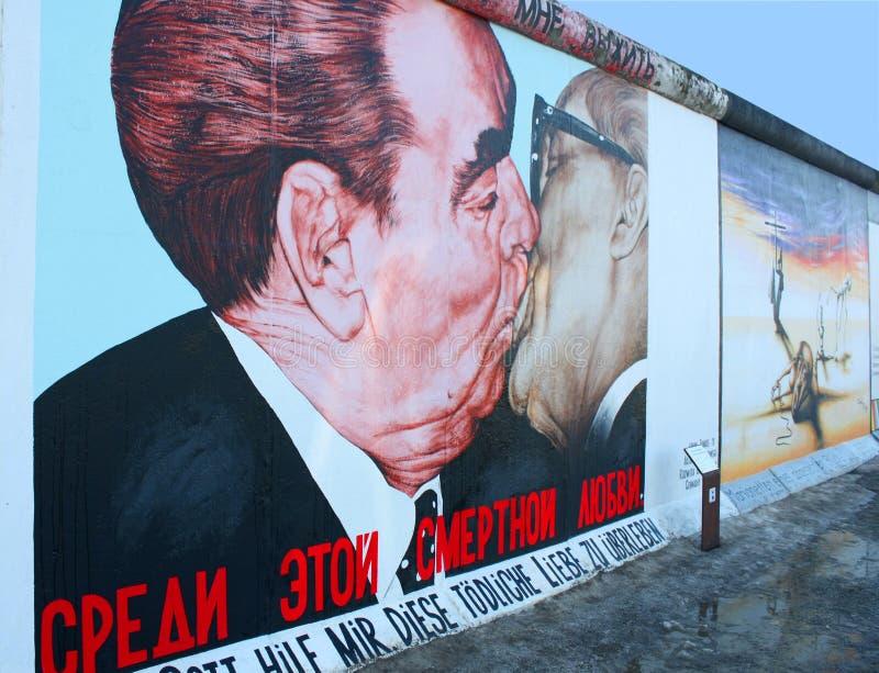 Kiss The Wall editorial stock photo. Image of beauty, female 5059063