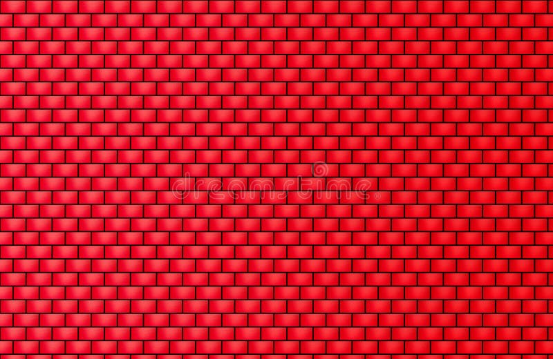 Red Brick Wall Texture for Background and Wallpaper Stock Illustration