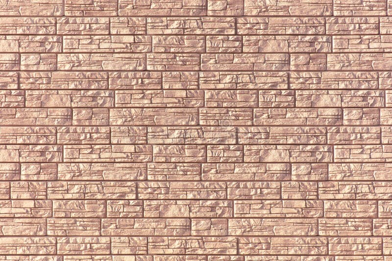 Wall of Brick Siding As an Abstract Background. Texture Stock Photo