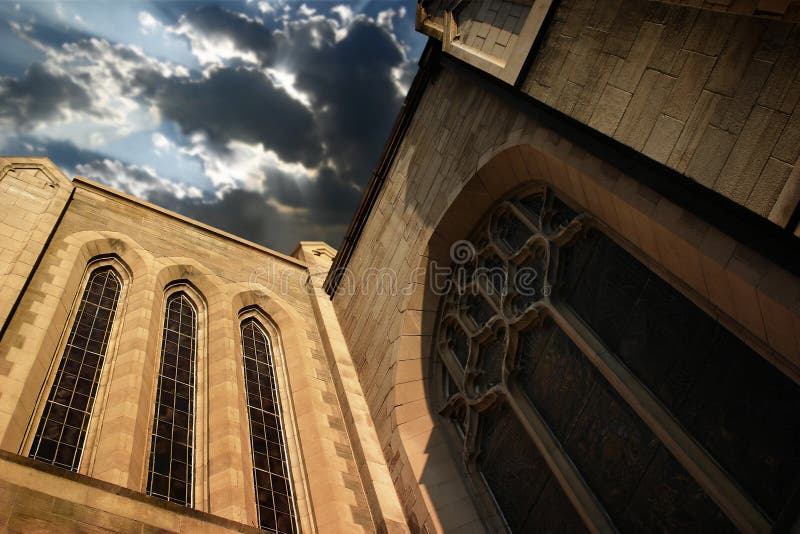 Wall of Church and Sky