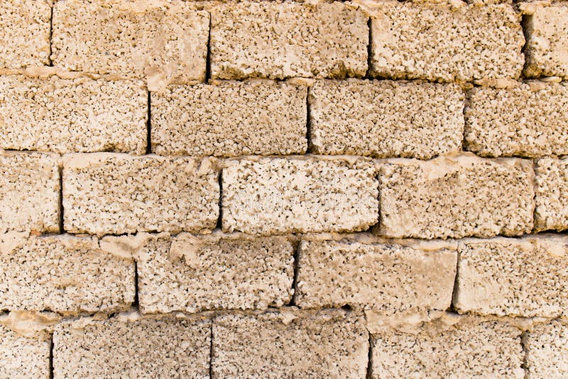 Wall From Cinder Block As A Background Stock Photo - Image of abstract