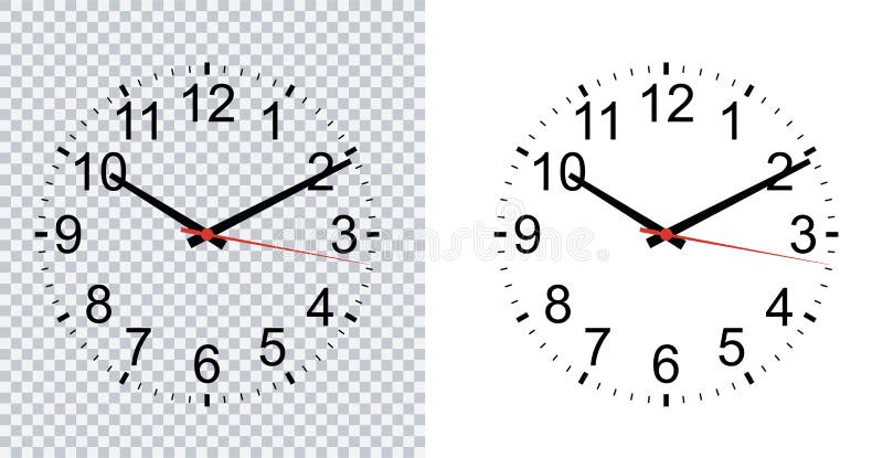 Wall Clock Isolated on Transparent Background Vector Wall Clock Vector  Stock Vector - Illustration of vector, clock: 155790602