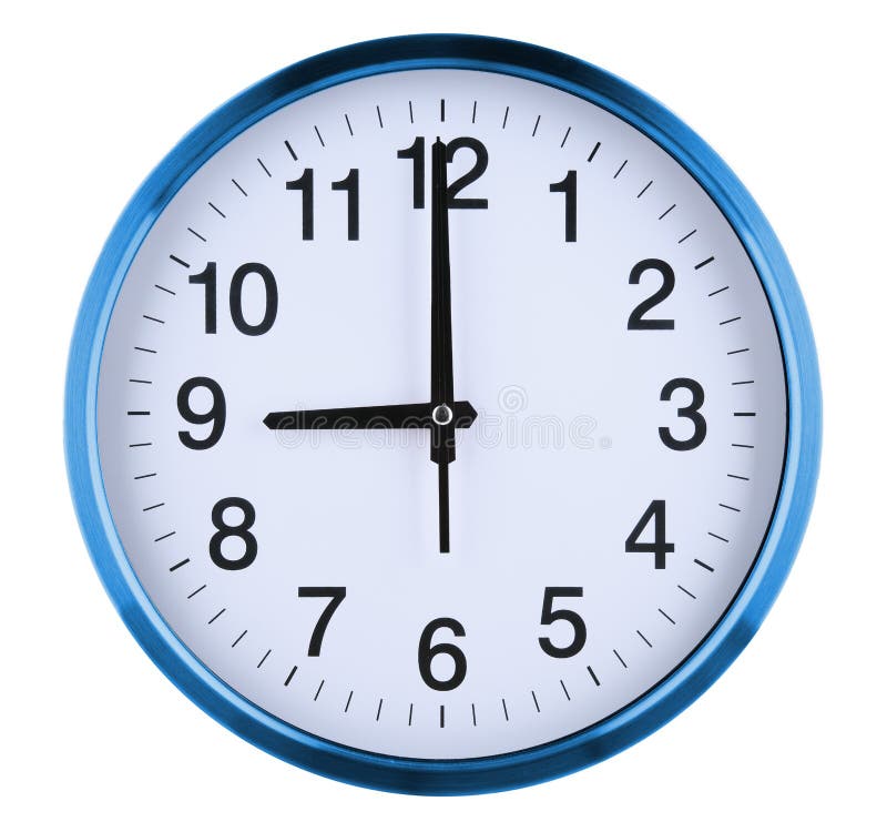 Wall Clock On White Background Twelve O Clock Stock Image Image Of wall-clock-on-white-background-twelve-o-clock-stock-image-image-of