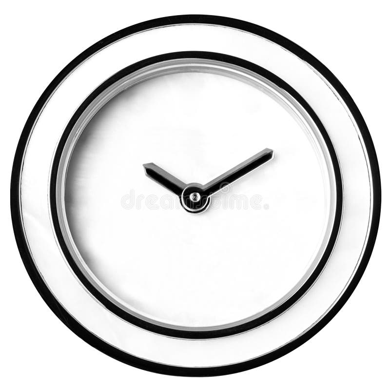 Wall Clock Without Numbers Isolated Stock Image Image of moment