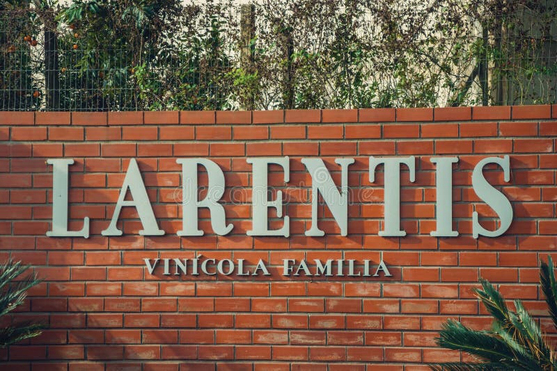 Bento Goncalves, Brazil - July 11, 2019. Company Sign On A Wood Wall With  The Casa Vanni Name, A Countryside Restaurant Near Bento Goncalves. A  Friendly Country Town Famous For Its Wine