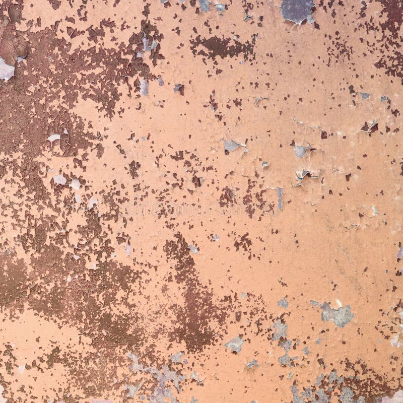 Wall Covered Brown Peeled Off Paint and Di Stock Photo Image of rust